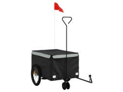 Bike Trailer, Bike Trailers Vidaxl Cinzeto Ferro (124 X 53 X 45 Cm)