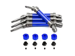 Eixo De Transmissão Cvd Dianteiro E Traseiro De Metal Aprimorado Com Adaptador Hexagonal Para Slash 4x4 Huan Qi 727 1/10 Rc Carros E Modelos De Peças
