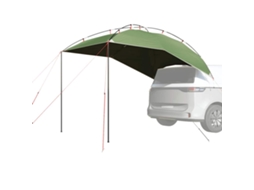 Vidaxl Tenda De Carro Impermeável Verde