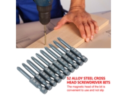 Chaves Phillips Laxiscreed Com Haste De 1/4" Em Aço S2, Perfeito Para Reparações Domésticas