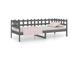 Sofá Cama Madeira de Pinho Maciça Cinzento MAISON EXCLUSIVE (90x200 cm)