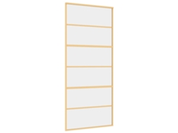 Porta Deslizante 90x205 Cm Vidro Esg/alumínio Dourado MAISON EXCLUSIVE