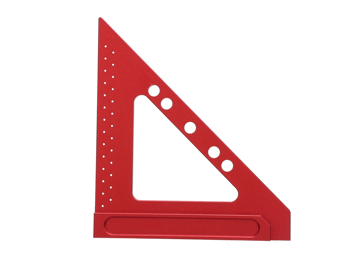 Laxiscreed Régua Triangular De Alumínio Para Marcação De Furos Com Ângulo Reto Em Escolas E Escritórios
