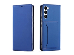 Capa De Couro Para Celular Com Suporte Para Cartão Magnetism Skin Feel