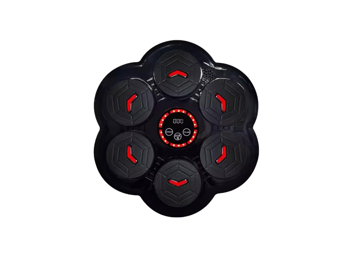 Máquina De Boxe Musical Para Treinamento De Reação A Lutas Almofada De Boxe Preta Clickonit