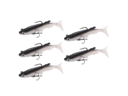 5pcs Isca Mole T Tail para Pesca Salgada e Doce