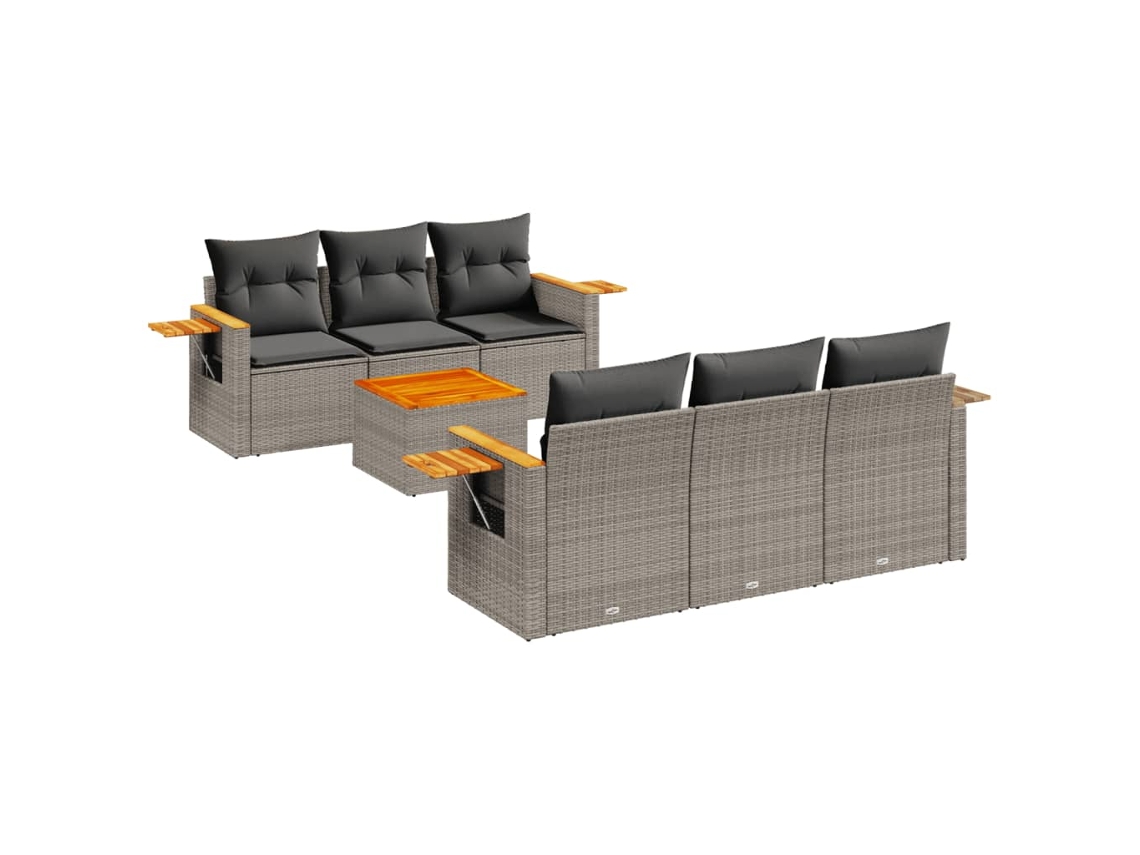Garden Sofa Set, Garden Sofa Sets Vidaxl Cinzeto Rattan / Vime (n/a)