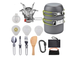 Conjunto de Panelas para Camping e Mountainismo Portátil