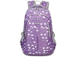 2026 mochila Escolar 2025 para Niñas, Resistente À Água, Durável, Grande Capacidade, Roxa, Ajustável, Confortável, Múltiplos Bolsos