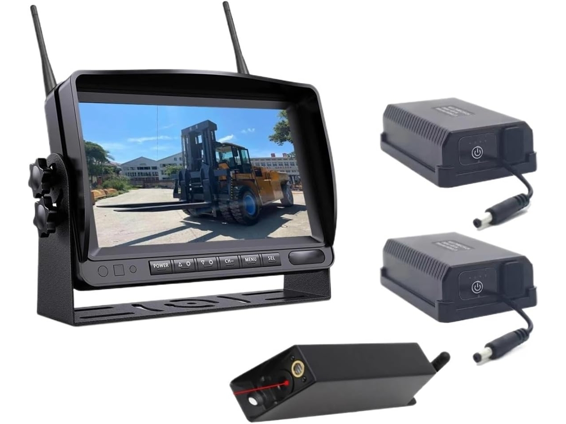 Monitor Digital Sem Fio de 7 Polegadas, Modo de Suspensão, Posicionamento, Bateria SFUSHOS