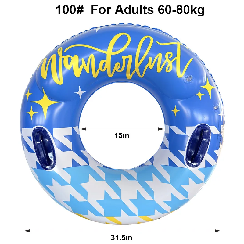 (adequado Para Adultos Com Peso Entre 60 E 80 Kg) Boia Inflável De Pvc Reforçado Para Piscina, Acessório Para Piscina