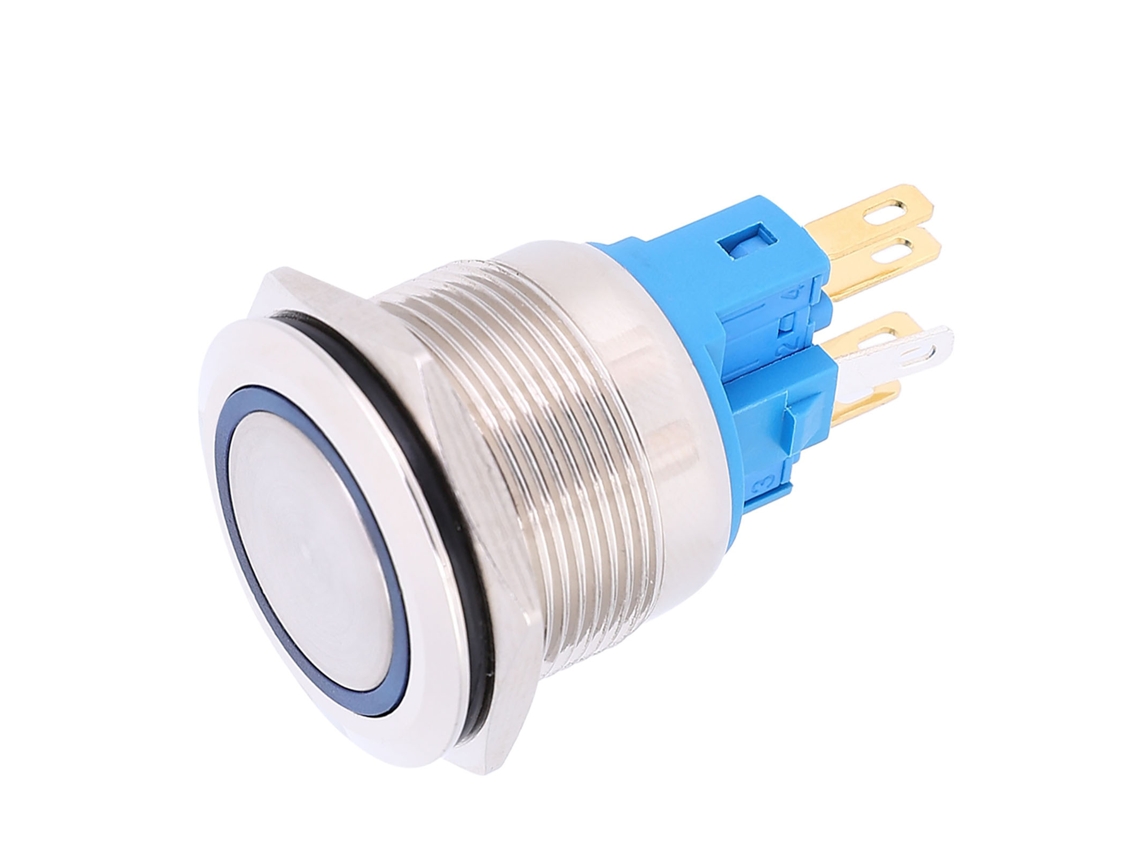 Laxiscreed Interruptor De Reset Ip65, 6 Pinos Para Dc 12-24v, Resistente Às Condições Externas