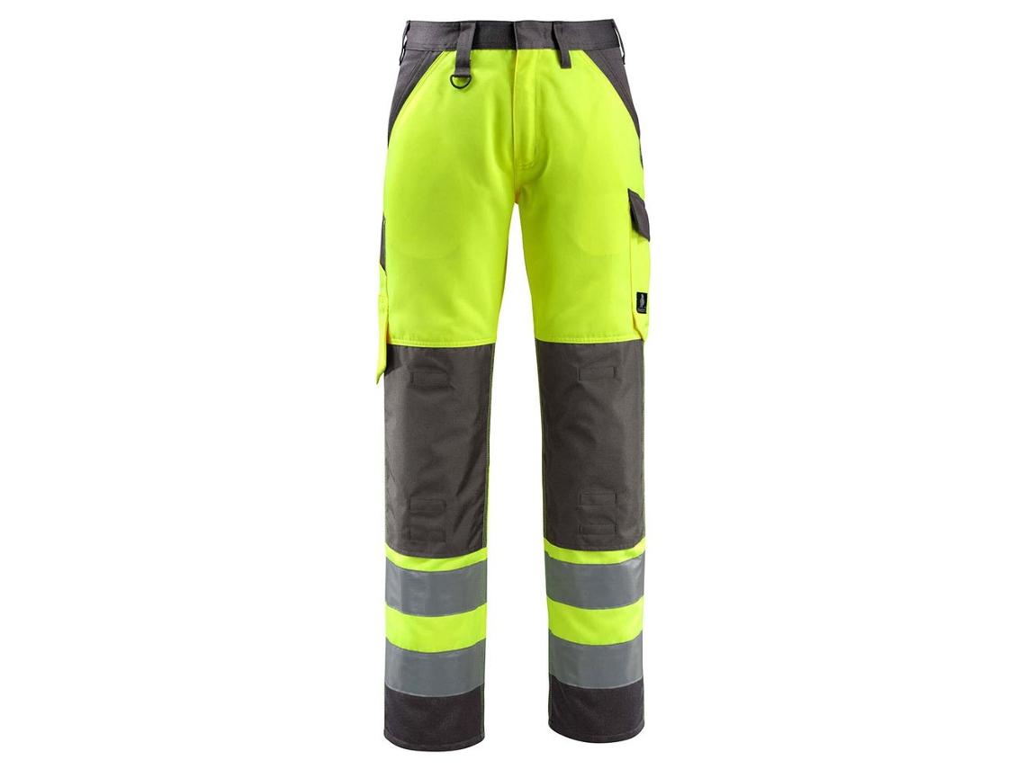 Calças Grandes Com Bolsos Para Joelheiras Safe Light 15979 Amarelo 46 / 32 MASCOT