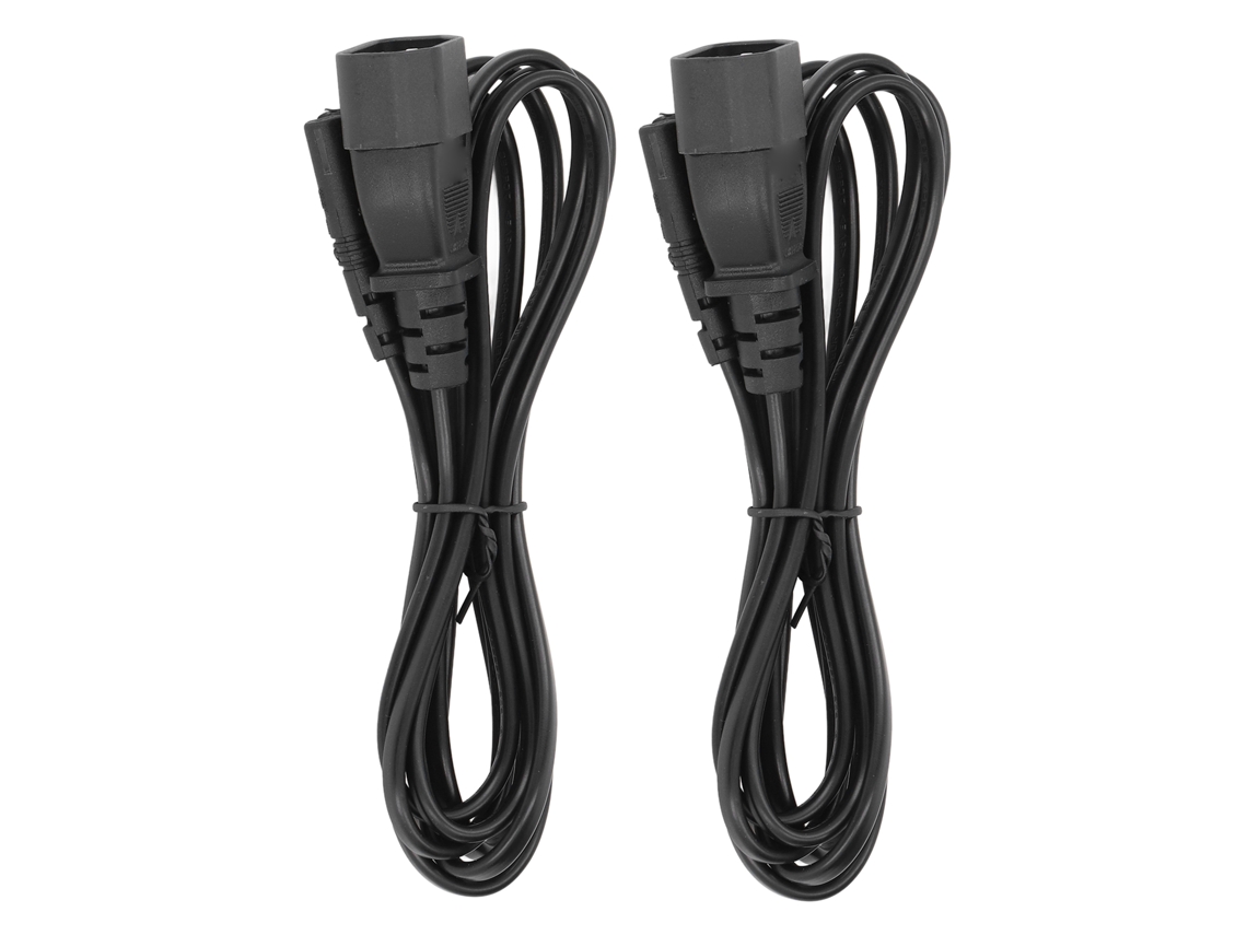 Cable Adaptador de Corrente IEC320 C14 a C7, 2500 W, 2 M para Altifalante Portátil