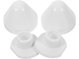 Conjunto De 2 Capas Decorativas De Plástico Para Parafusos De Vaso Sanitário, Compatíveis Com Acessórios Para Vaso Sanitário.