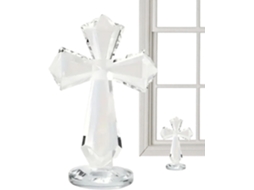 Estatueta Com Design Facetado De 360° | Estátua Cristã Decorativa Para Mesa
