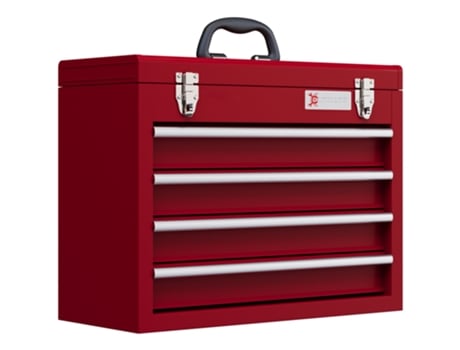 Caixa De Ferramentas Aço Cor Rojo 51x22x39,5 Cm Durhand