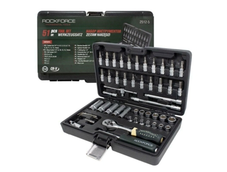 Rockforce Wrench Set 1/4 51pcs. Rcf