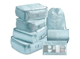Conjunto Organizador de Mala Viagem, Coreia Azul BRILVIBERA