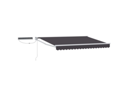 Conjunto 1 Toldo Elétrico Vidaxl Antracite Poliéster (3 X 2,5 M)