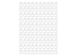 100pcs Anéis De Cola Para Extensão De Cílios Em Forma De Coração Descartáveis
