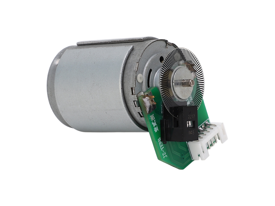 Motor Dc 385 Com Encoder Fotoelétrico Ab Da Laxiscreed, Ideal Para Sistemas De Automação Avançada