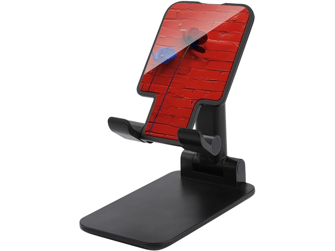 Suporte Dobrável E Ajustável Em Formato De Tijolo Vermelho Para Celular, Compatível Com Smartphones, Leitores Digitais E