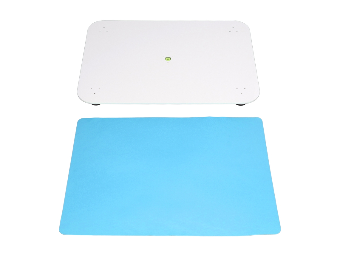 Mesa De Nivelamento Ajustável De Resina Acrílica Com Almofada De Silicone 400x300mm Azul
