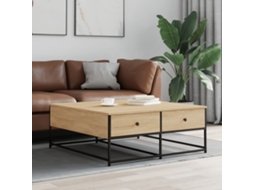 Vidaxl Mesa De Centro 100x99x40 Cm Derivados Madeira Carvalho Sonoma