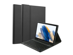 Capa Com Teclado Bluetooth Compatível Com Para Tablet Samsung Tab, Cor Preto