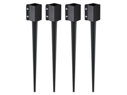 VEVOR Fence Post Anchor Ground Spike 4 Pack 36 X 4 X 4 em Estacas de Cerca de Metal
