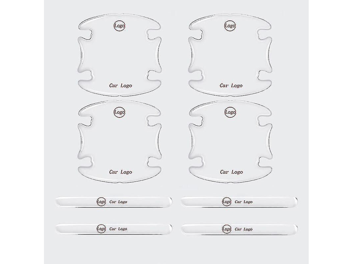 Autocolantes Para Alça De Porta De Carro Com Design De Palavras, Material Borracha, Cola Forte, Hb-door Handle Stickers Para A Renault