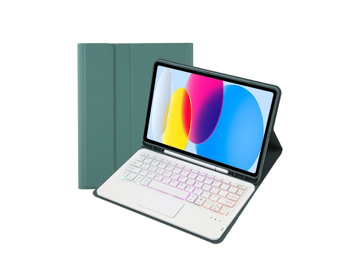 Capa Com Teclado Bluetooth Retroiluminado E Slot Para Caneta Para Ipad 11a162025 Layout Pt