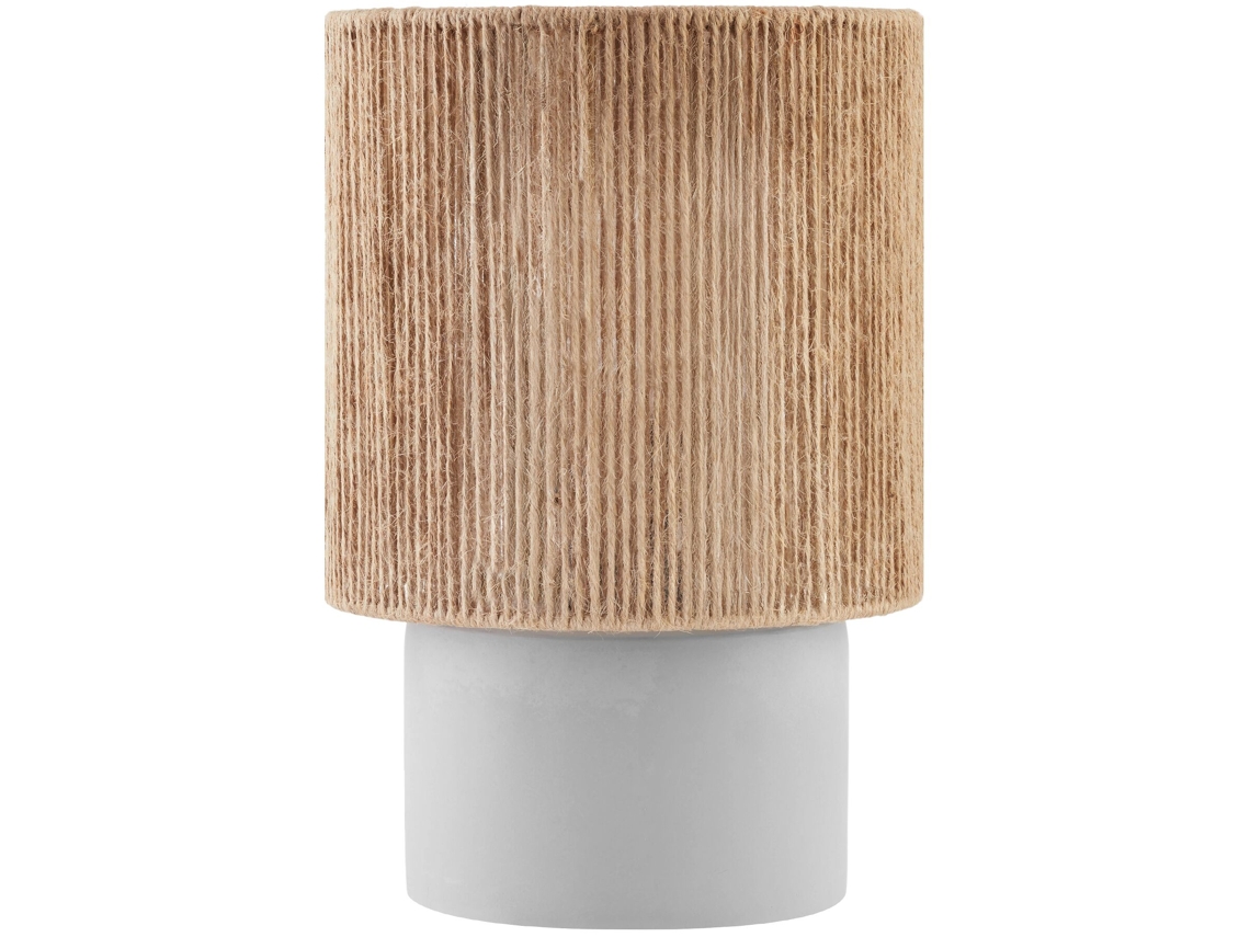 Tectake Lâmpada De Mesa Klea De Juta Em Estilo Boho, 60w, Natural