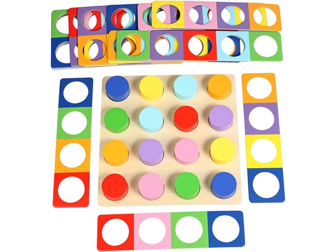 Jogo De Combinação Cores, Blocos Empilhar, Quebra-cabeça Educativo,
