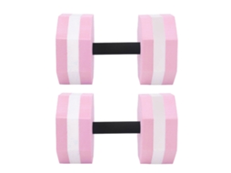 Halteres Espuma Eva Rosa Branco para Exercícios Aquáticos