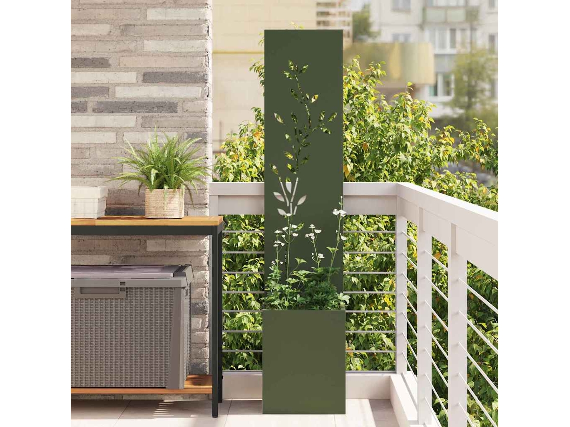 Vidaxl Tela De Privacidade Para Jardim Verde-oliva 32 X 32 X 150 Cm