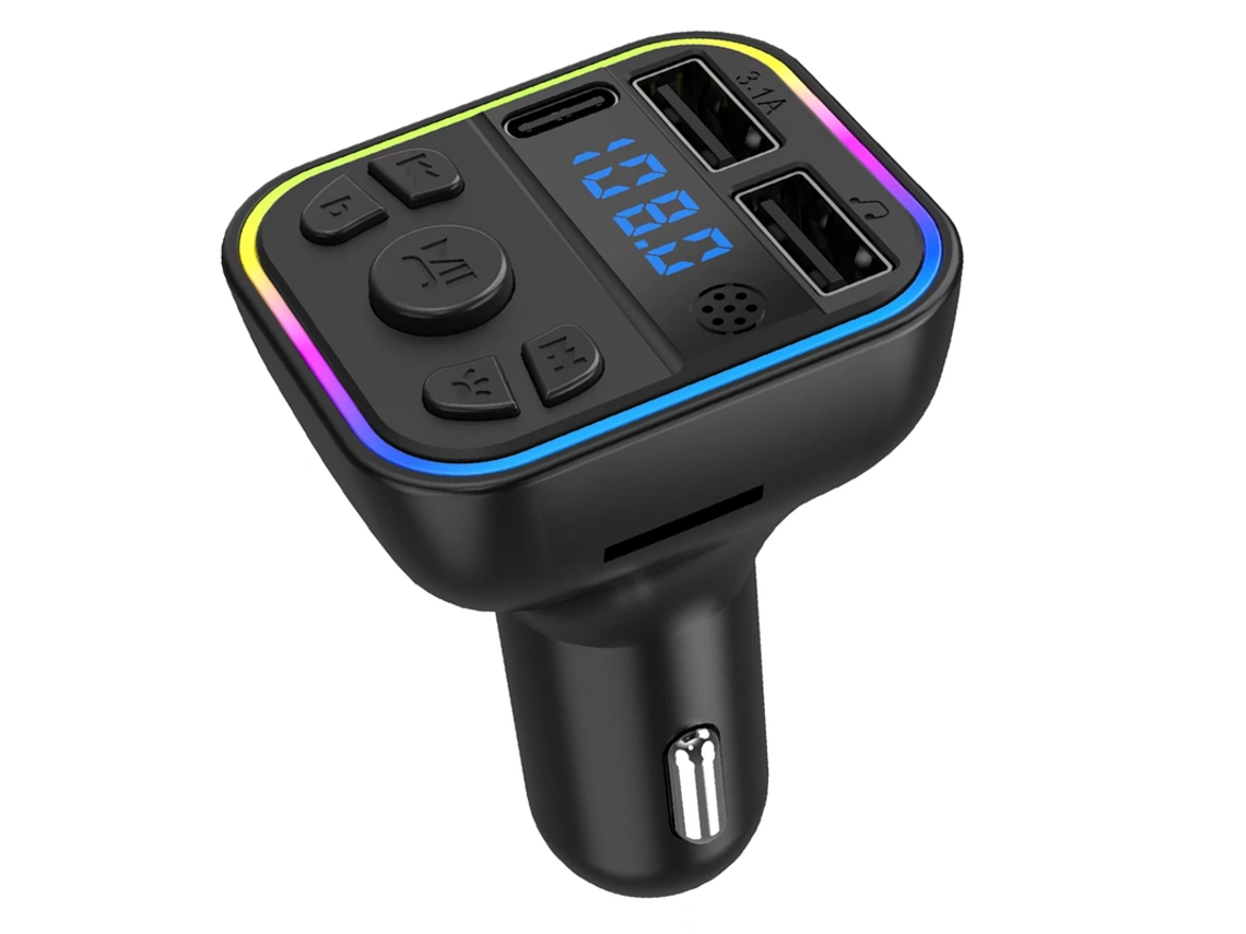 Transmissor Fm Bluetooth Carro 12v 24v Com Dual Usb E Type C ? Orysin
