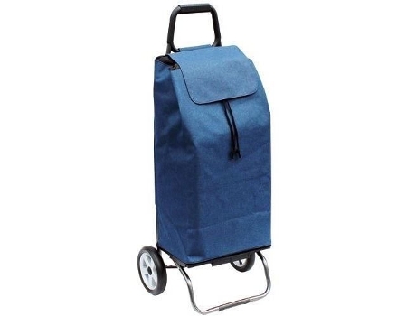 Carrinho De Compras Sidebag 2 Rodas Carlux 55 L Azul Jeans