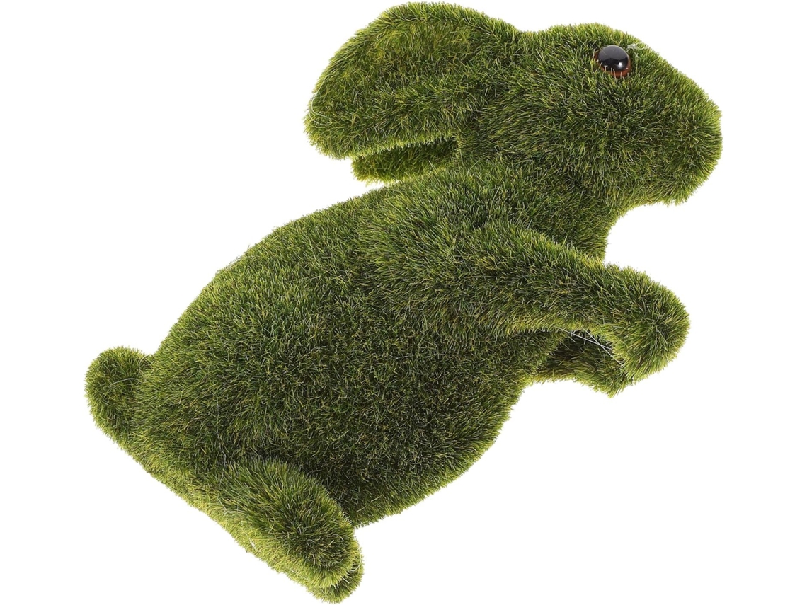 Coelhinho da Páscoa Healeved, Decorativo em Espuma Verde com Acabamento Aveludado. Versátil e Fácil de Limpar, Perfeito CHABERLU