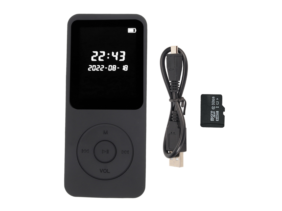 MP3/MP4 Player clássico EOOCOO, Bluetooth 5.0, alta fidelidade