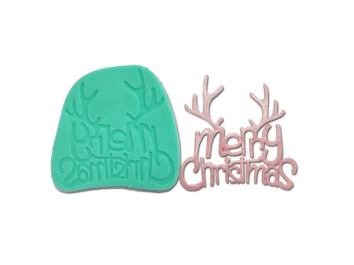 Conjunto De Moldes De Silicone Para Cozinha F1445sd Da Série Natalina: Molde Para Fondant, Molde Para Chocolate, Utensílios Para Decoração De Bolos E