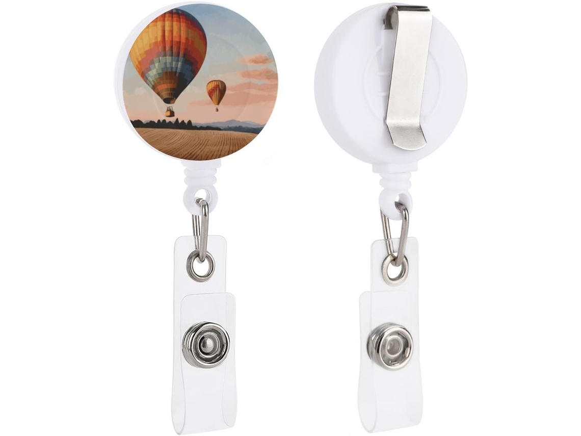 Porta Crachás Retráteis Balões De Ar Quente, Divertidos Porta Crachás De Enfermeira Com Clipe, Porta Cartão De