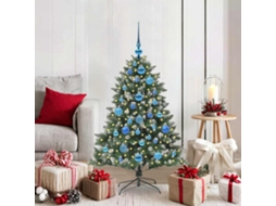 Vidaxl Árvore De Natal Artificial Verde 120 Cm Pvc, Plástico E Aço