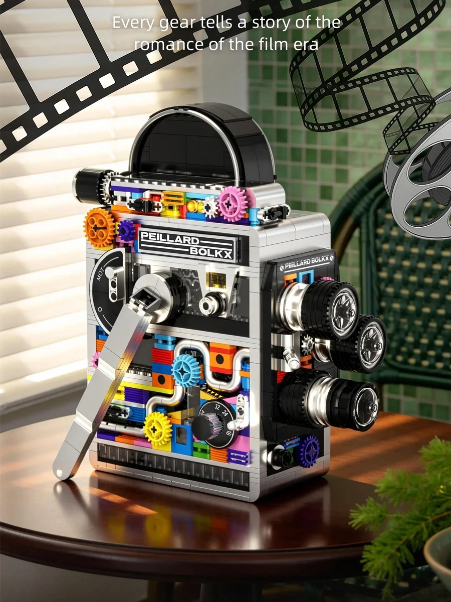 Kit De Montagem Diy Para Câmera Mecânica Retrô De Filme (805 Peças)