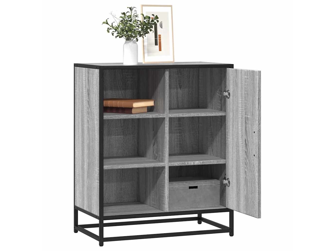 Vidaxl Aparador 62x35x76 Cm Derivados De Madeira Cinzento Sonoma