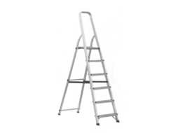 Escalera aluminio 6 peldaños hogar en131