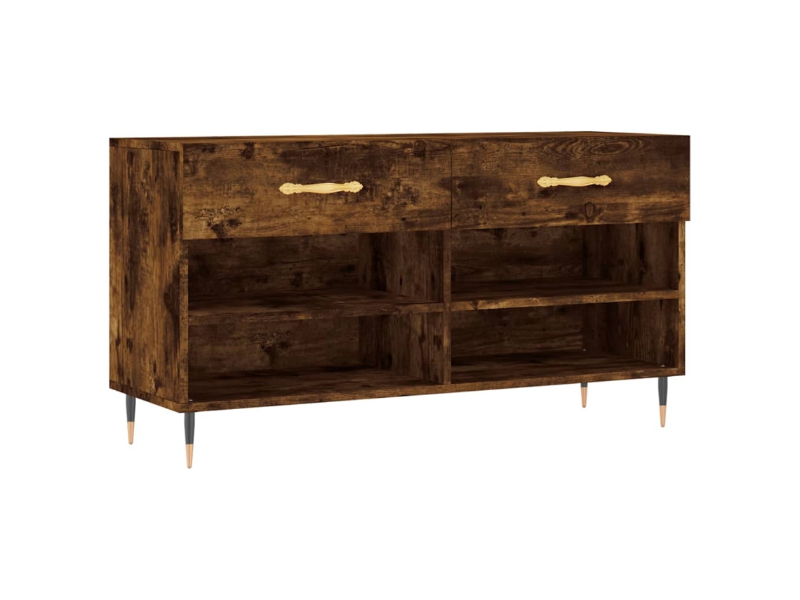 Banco Sapateira Derivados de Madeira Carvalho Fumado MAISON EXCLUSIVE (102x35x55 cm)