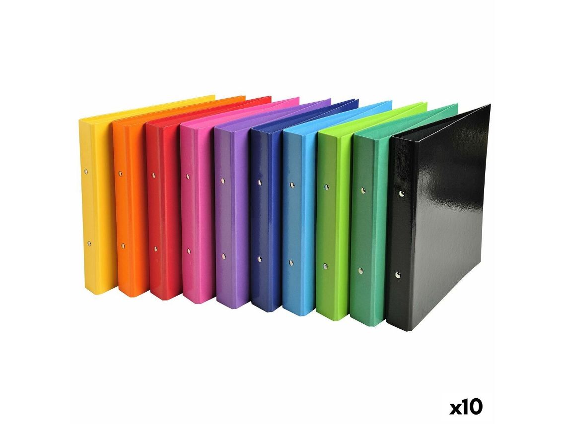 Pasta com argolas EXACOMPTA Multicolor A5 (10 Unidades)