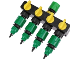 Sistema De Irrigação Com Distribuidor Água Quatro Vias Para Jardim,